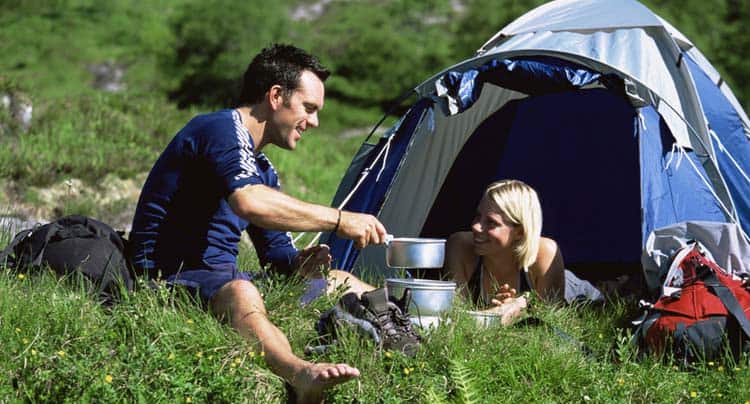 is it safe to cook inside a tent