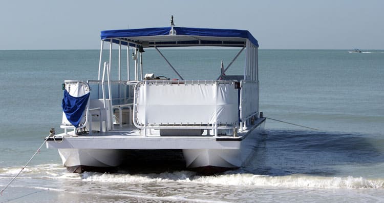 can pontoon boats go in the ocean